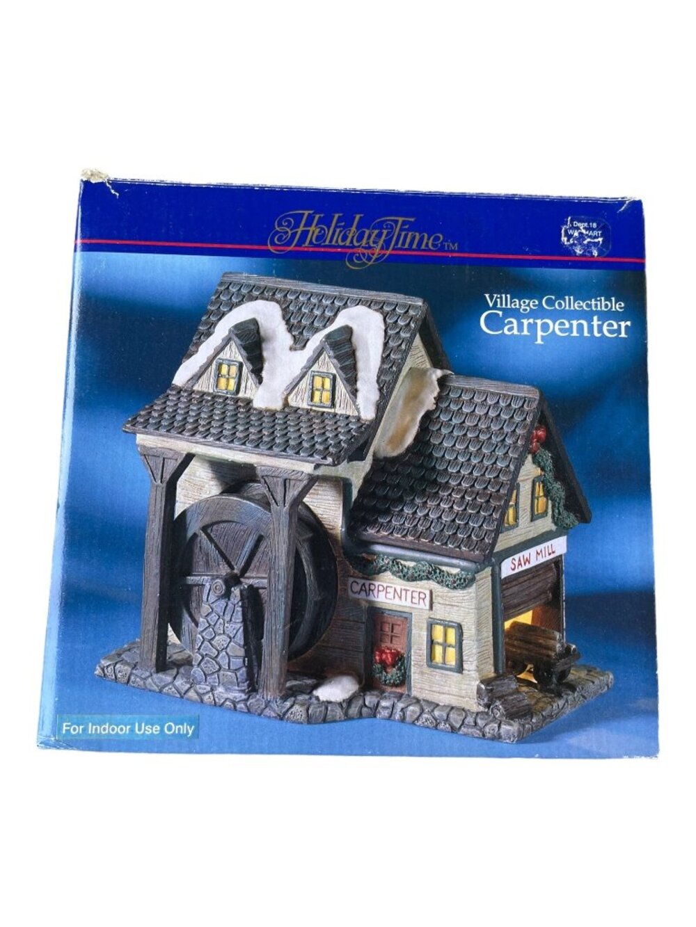 Village Collectible Carpenter House Holiday Time Dept 18 HTF